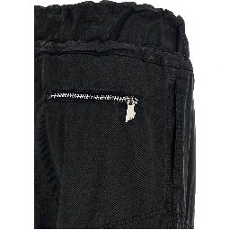 Black Cotton Cargo Pants