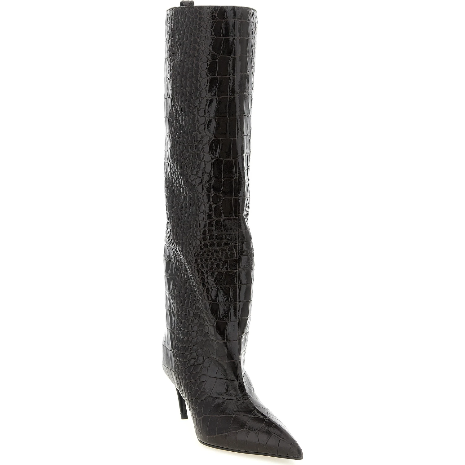 Brown Bovine Leather Over The Knee
