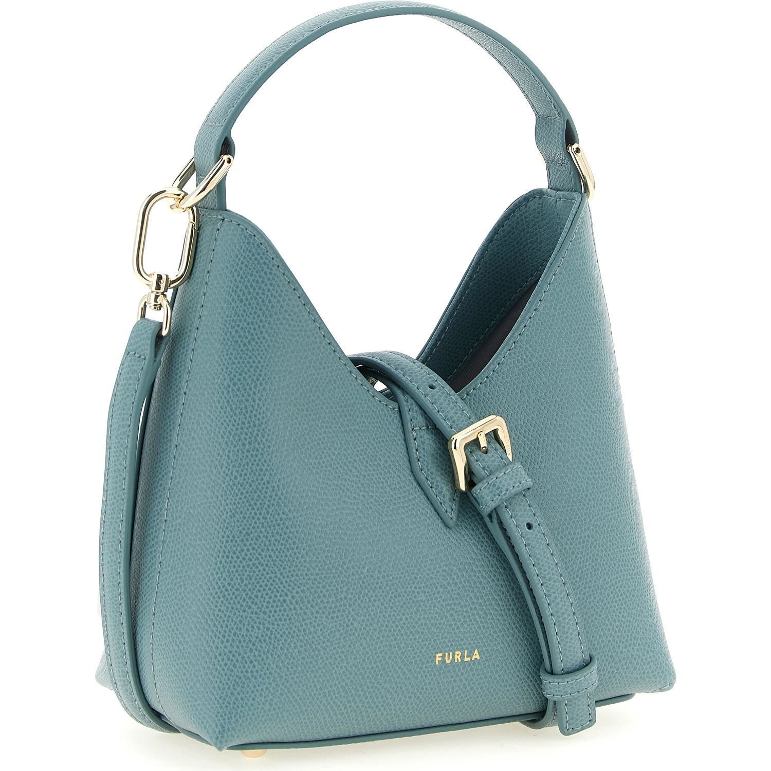 Blue Calfskin Handbag