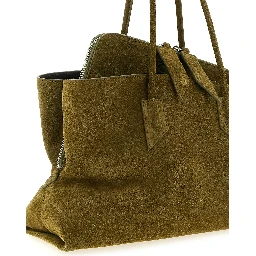 Bicolor Bovine Leather Shoulder Bag