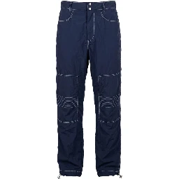 Blue Polyamide Men Pants