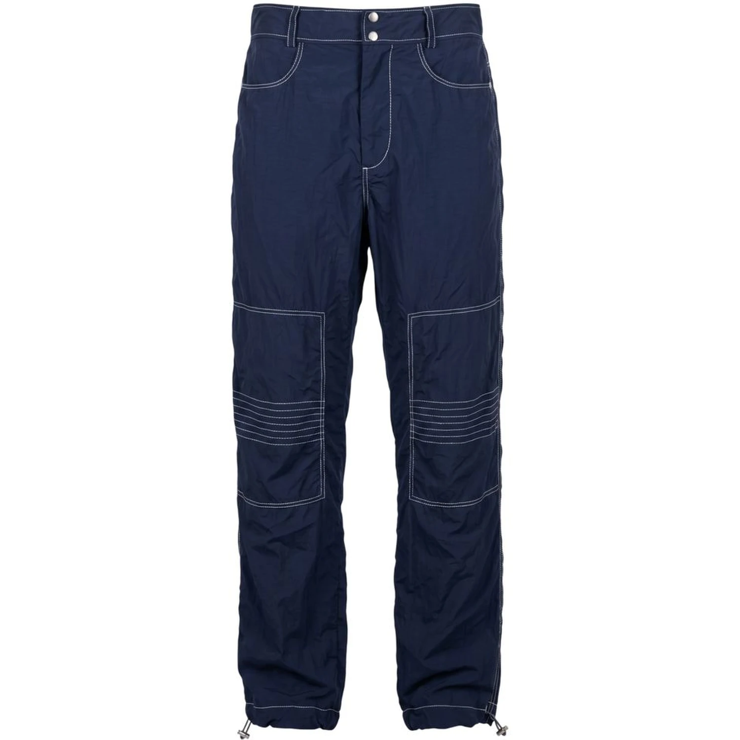 Blue Polyamide Men Pants