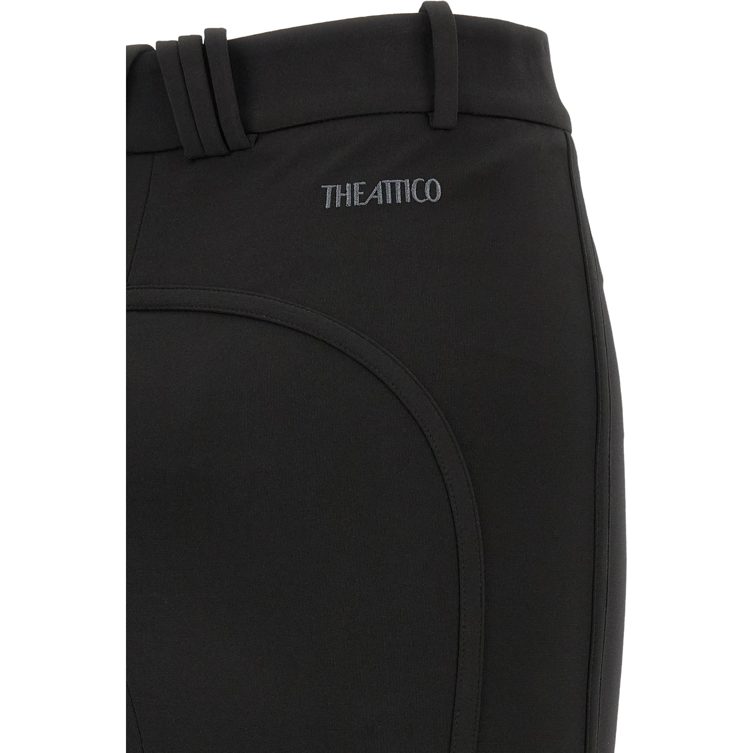 Black Viscose Long Skirt