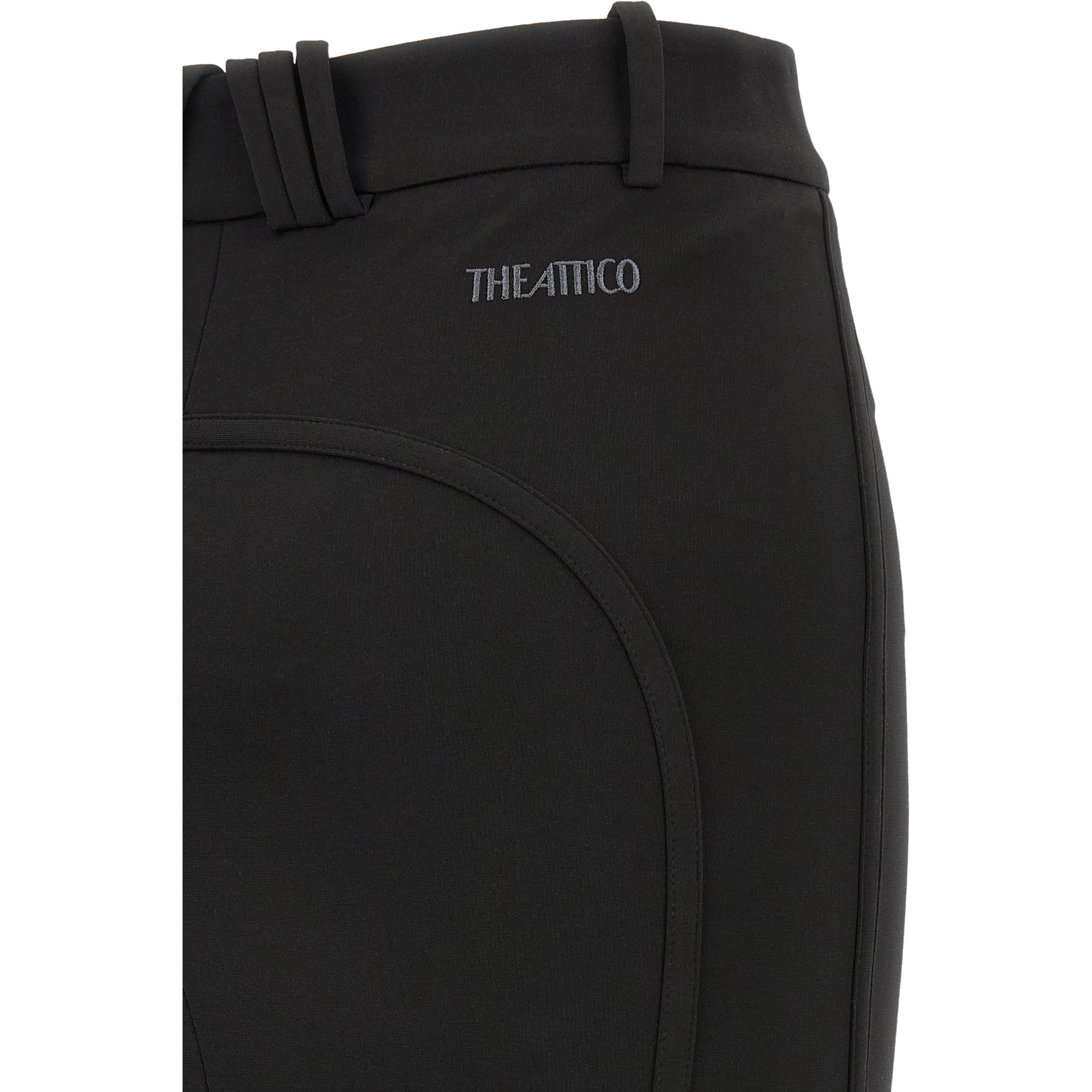 Black Viscose Long Skirt