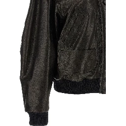 Black Lamb Leather Leather Jacket