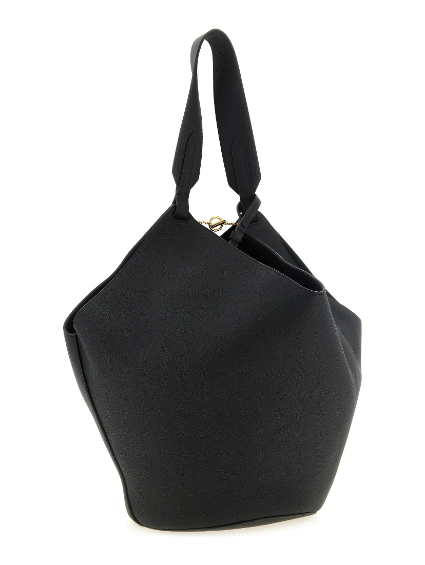 Black Calfskin Tote Bag