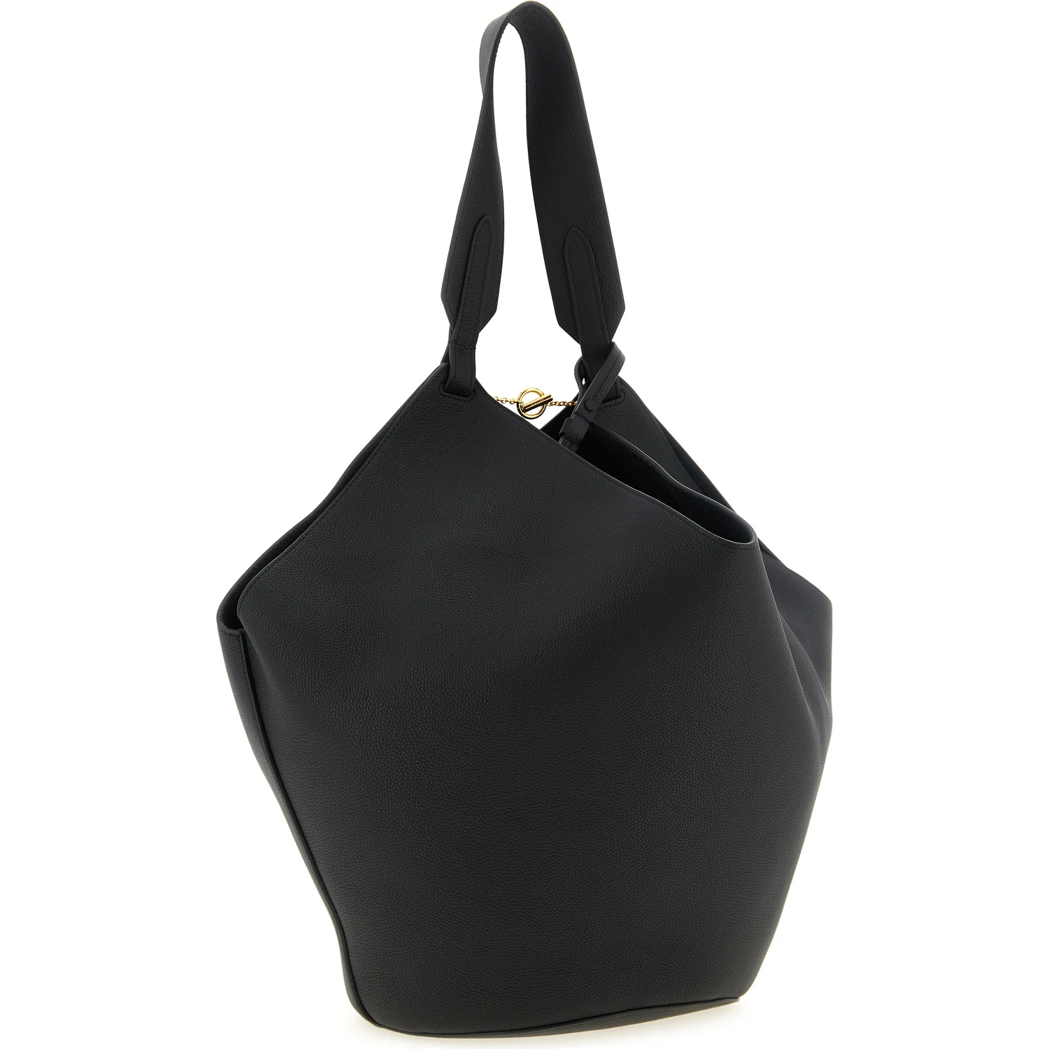 Black Calfskin Tote Bag