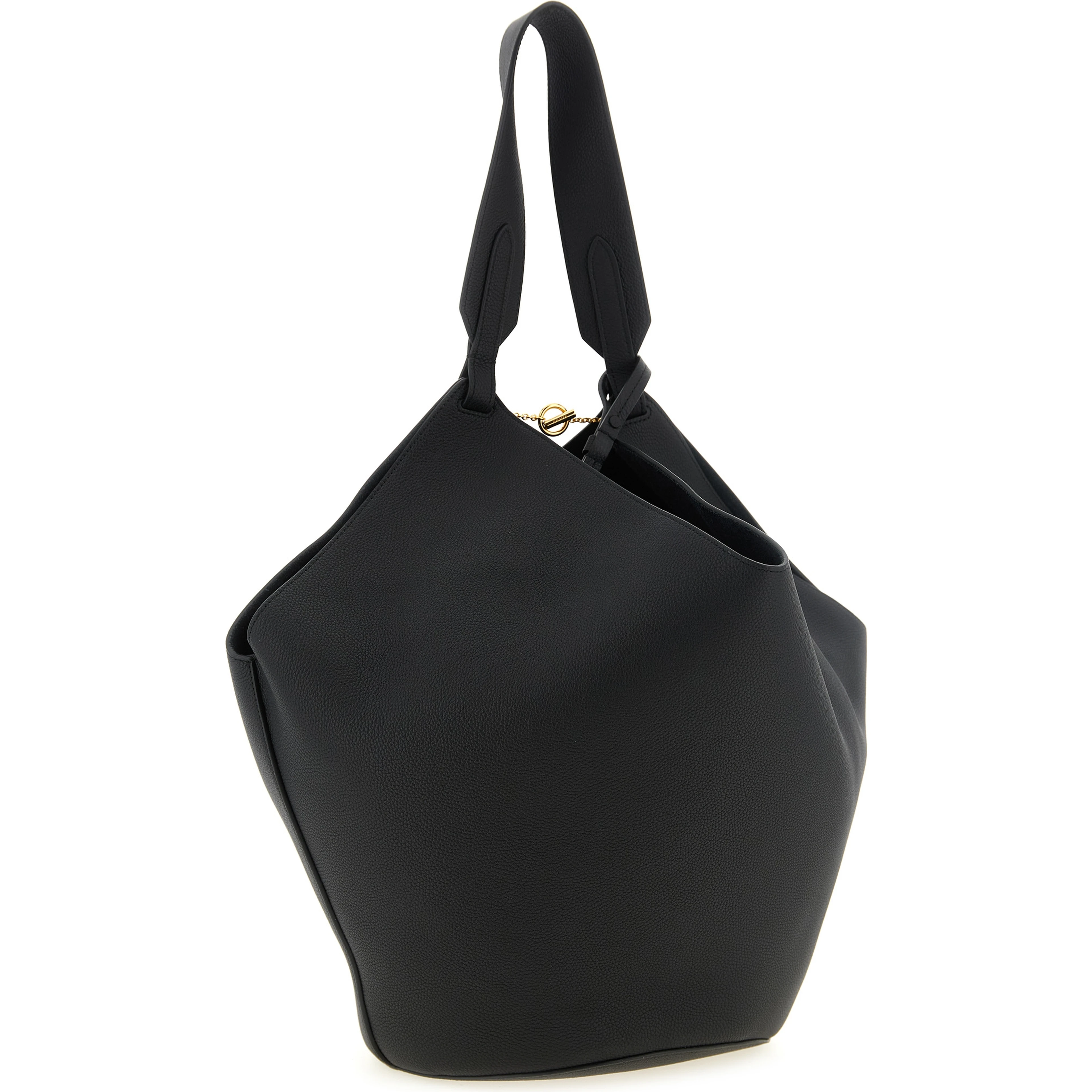 Black Calfskin Tote Bag