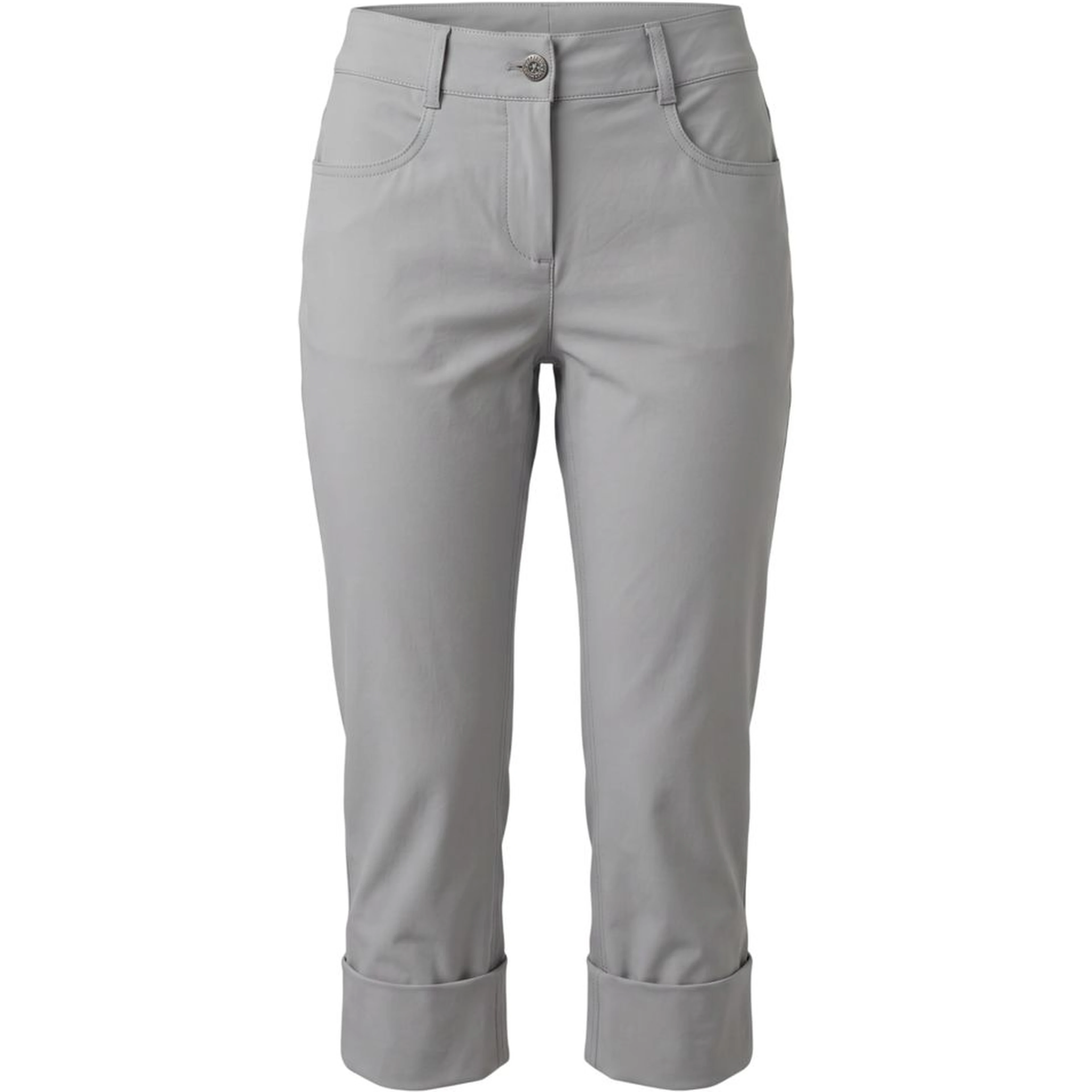 Grey Cotton Women Pants