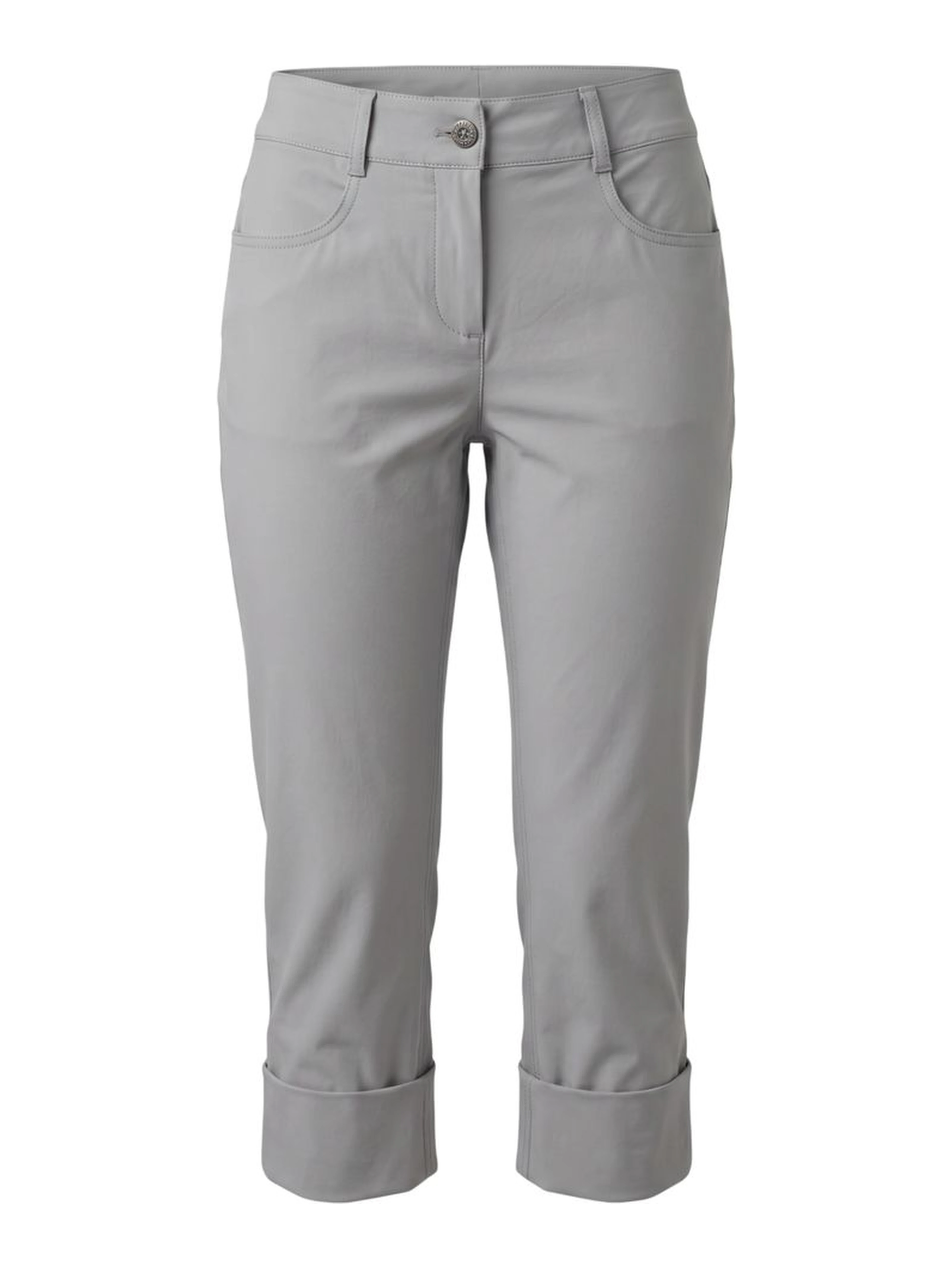 Grey Cotton Women Pants