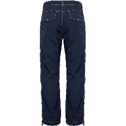 Blue Polyamide Men Pants