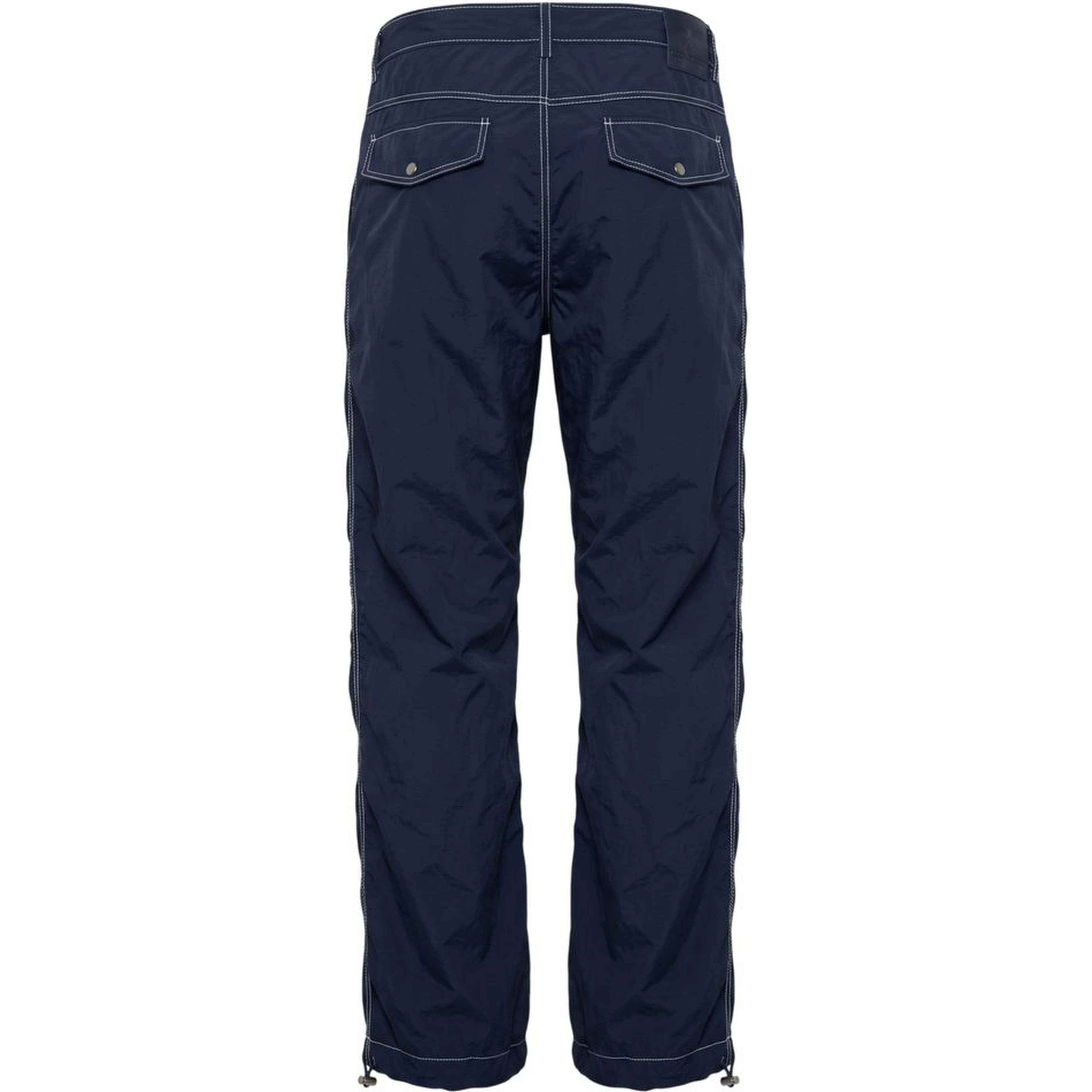 Blue Polyamide Men Pants
