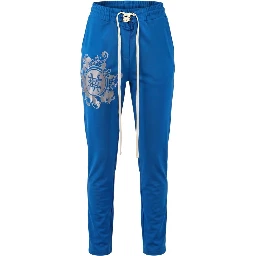 Blue Viscose Women Pants