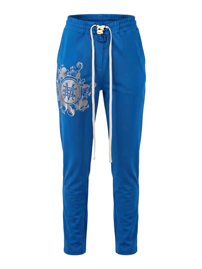 Blue Viscose Women Pants