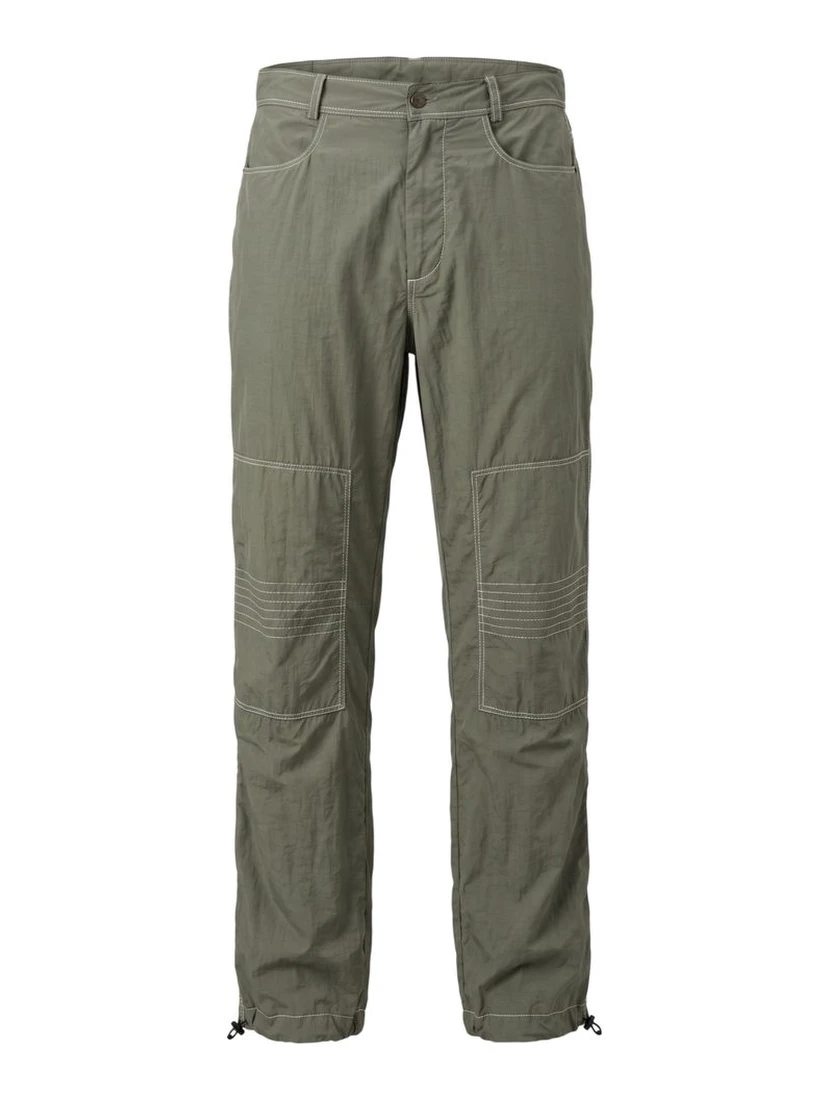 Green Fabric Men Pant