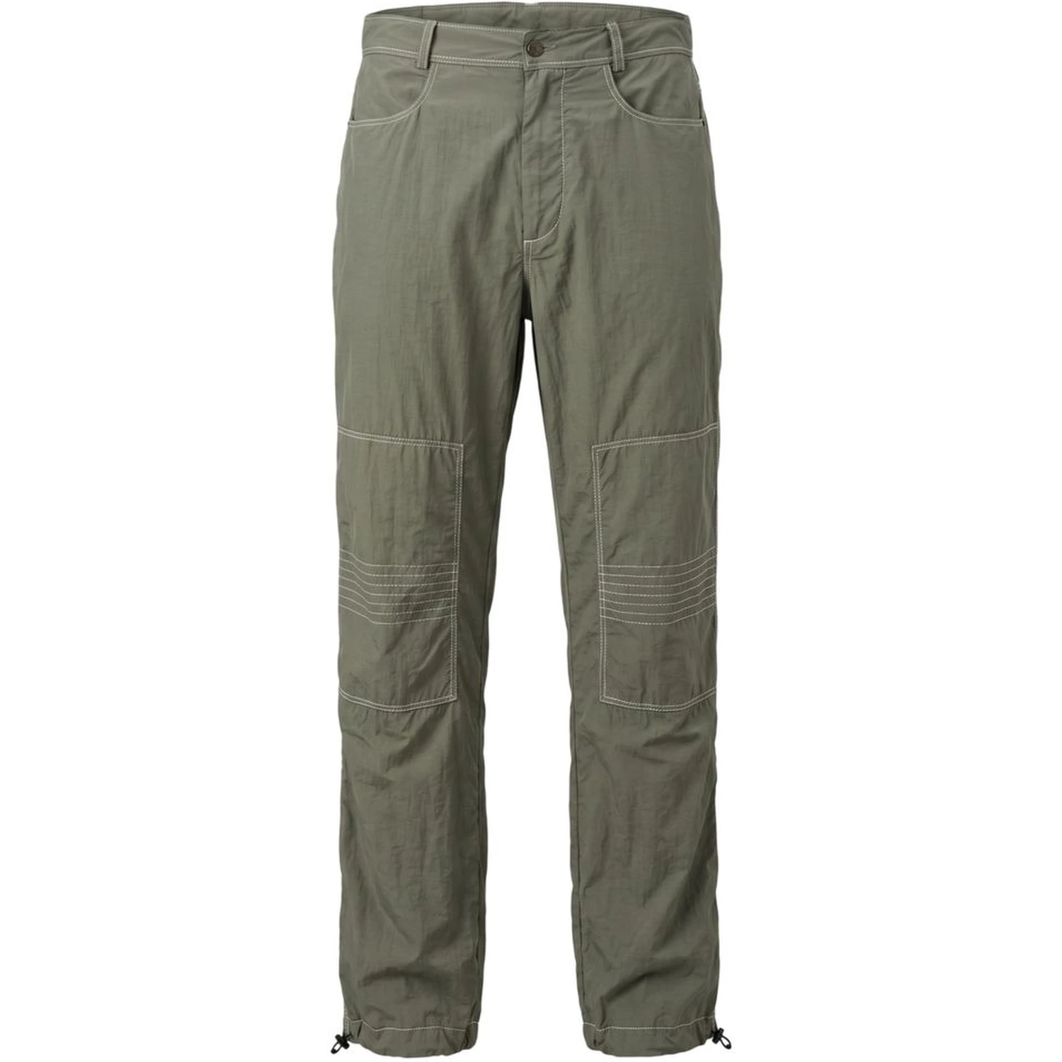Green Fabric Men Pant