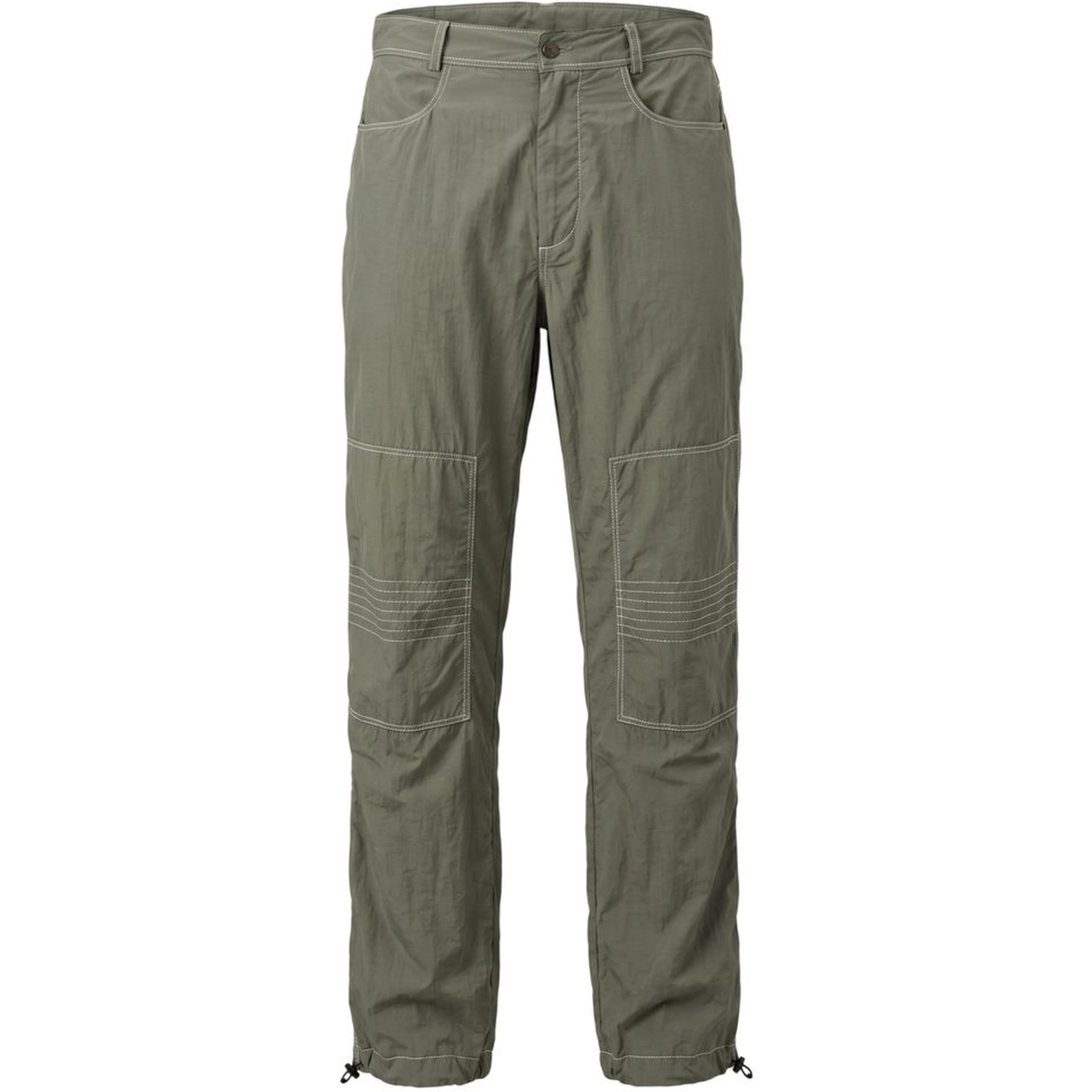Green Fabric Men Pant