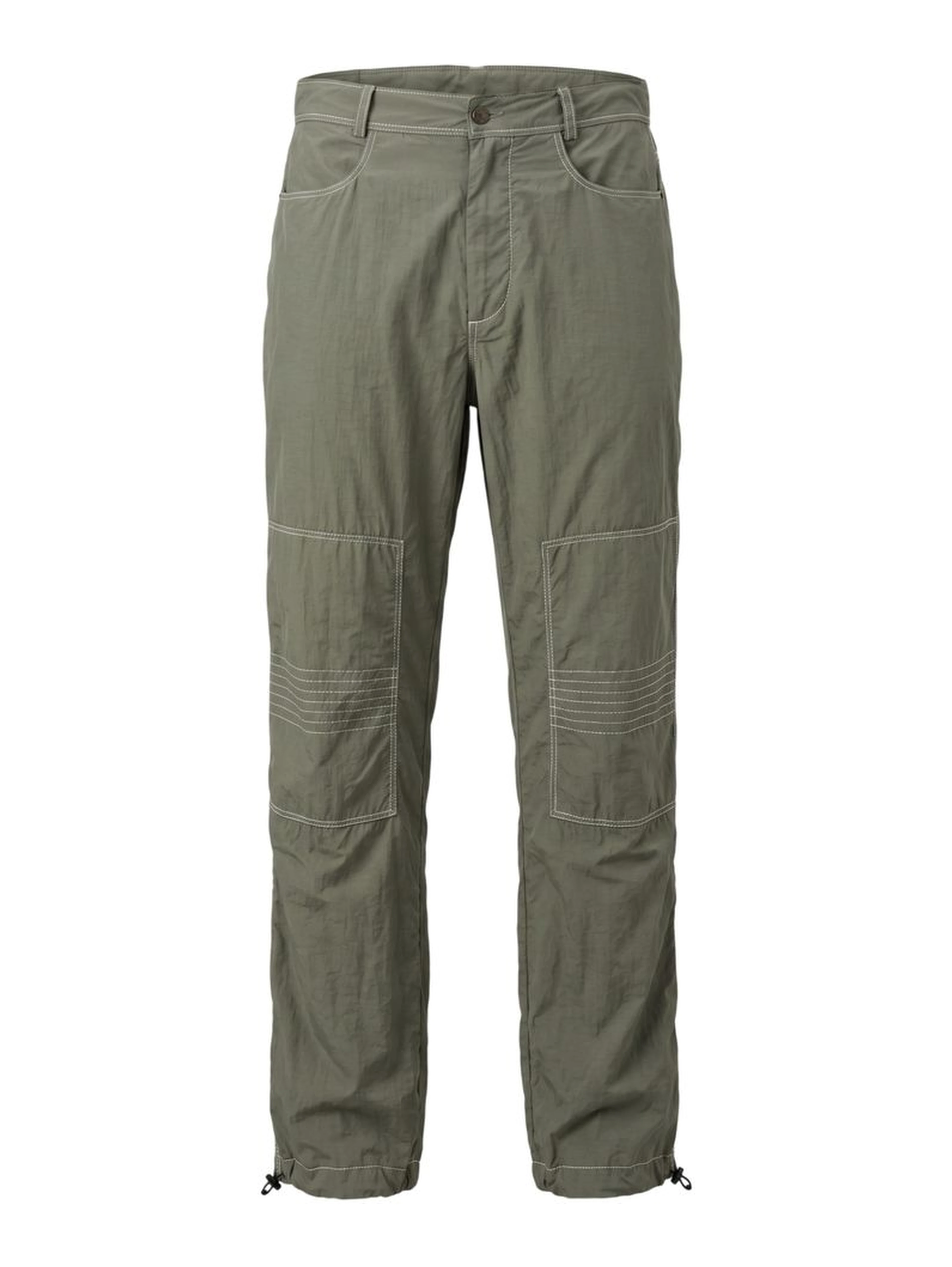 Green Fabric Men Pant