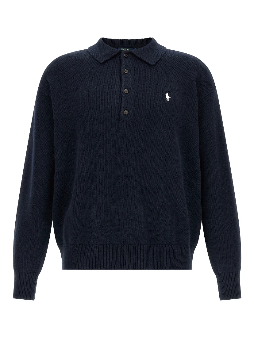 Blue Cotton Cardigan