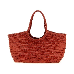 Orange Calfskin Shoulder Bag