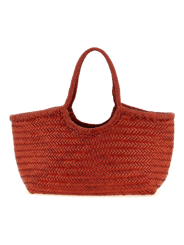 Orange Calfskin Shoulder Bag
