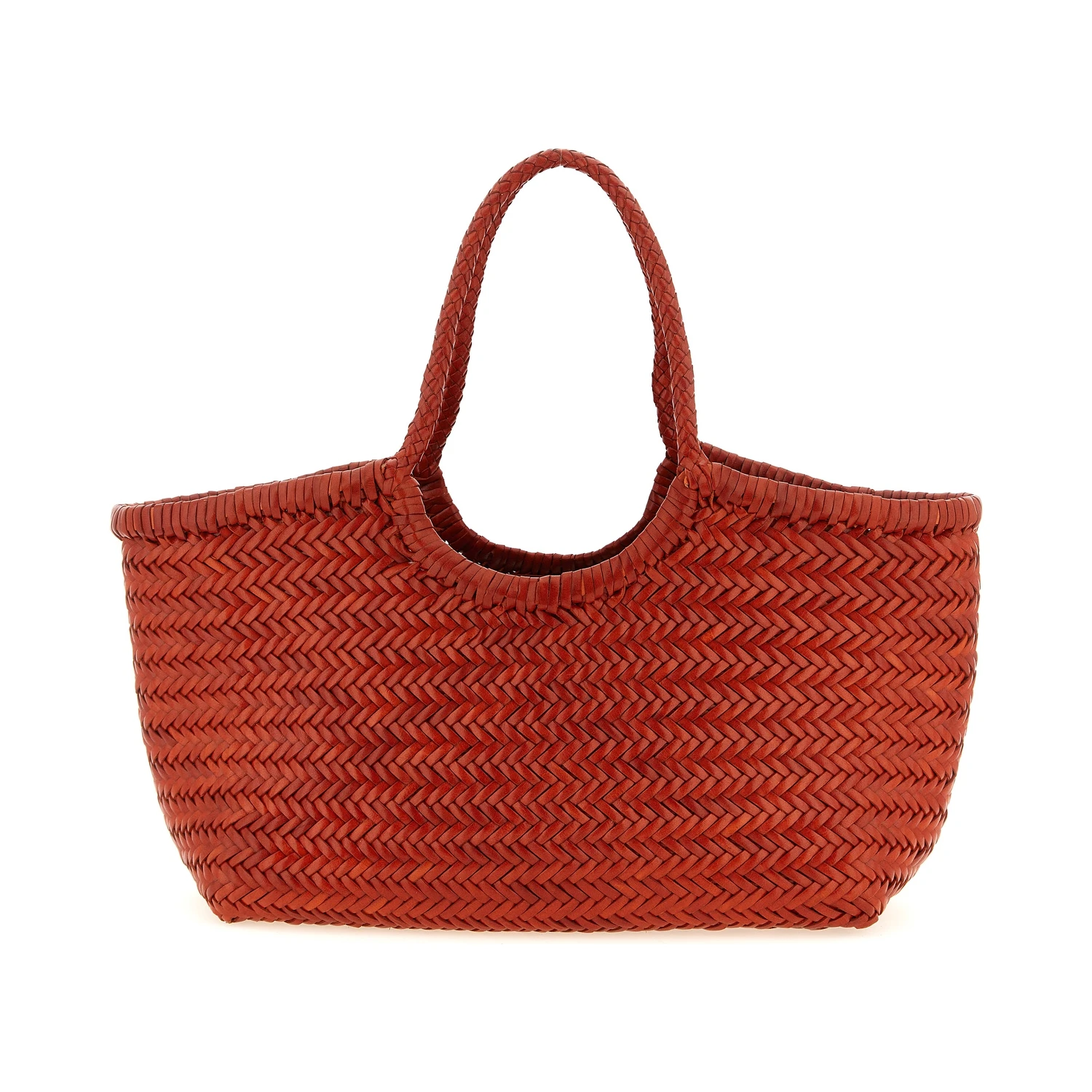 Orange Calfskin Shoulder Bag