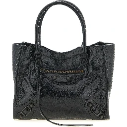 Black Lamb Leather Tote Bag