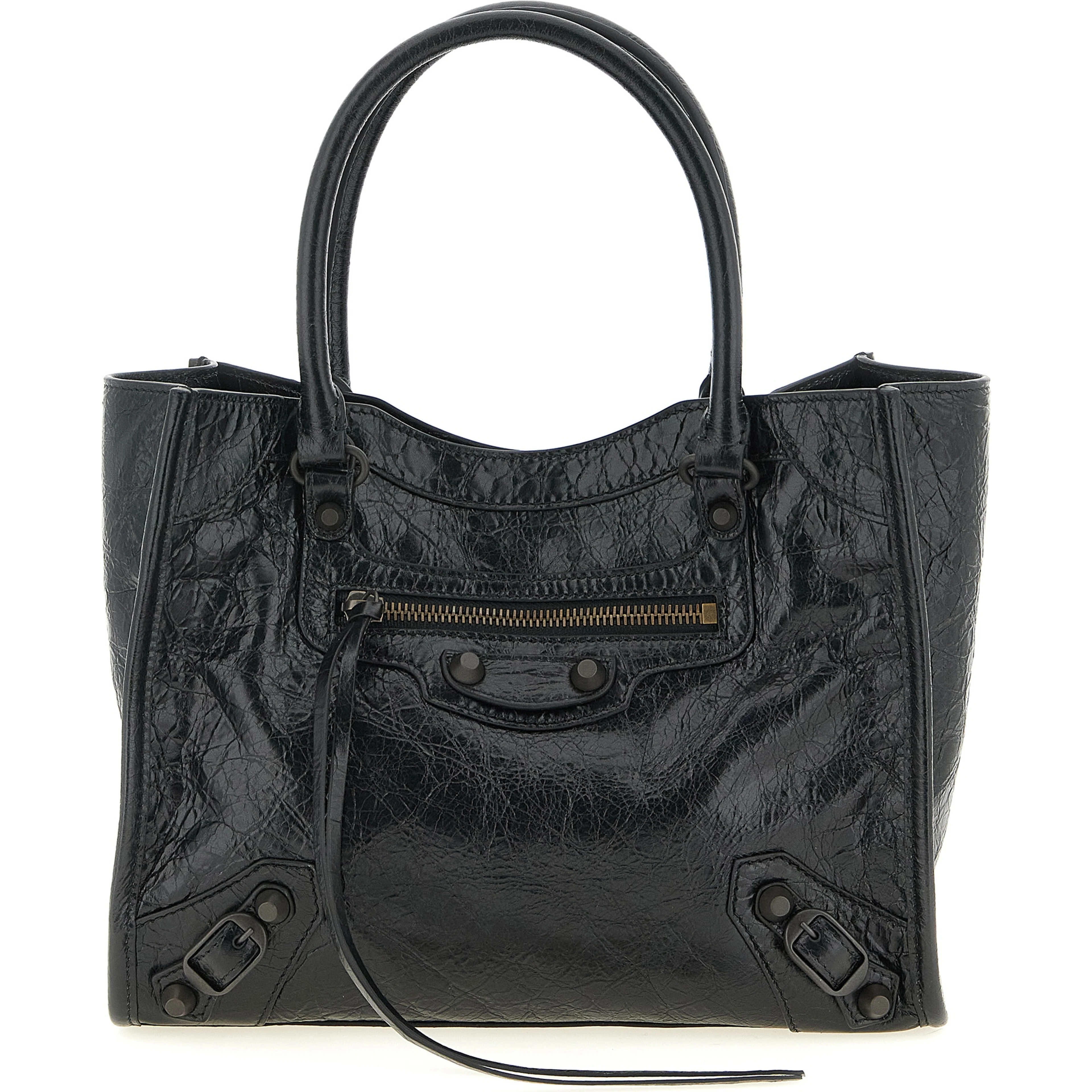 Black Lamb Leather Tote Bag