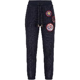 Blue Knit Women Pants