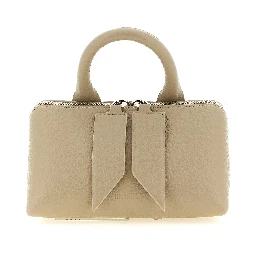 Beige Bovine Leather Handbag