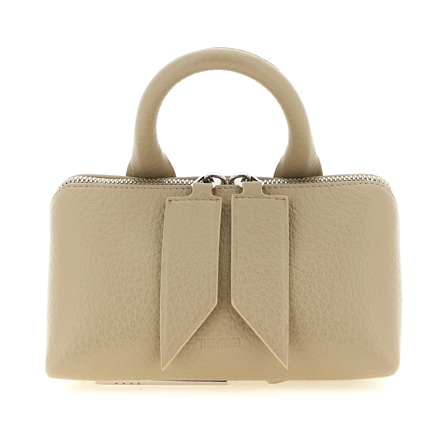 Beige Bovine Leather Handbag