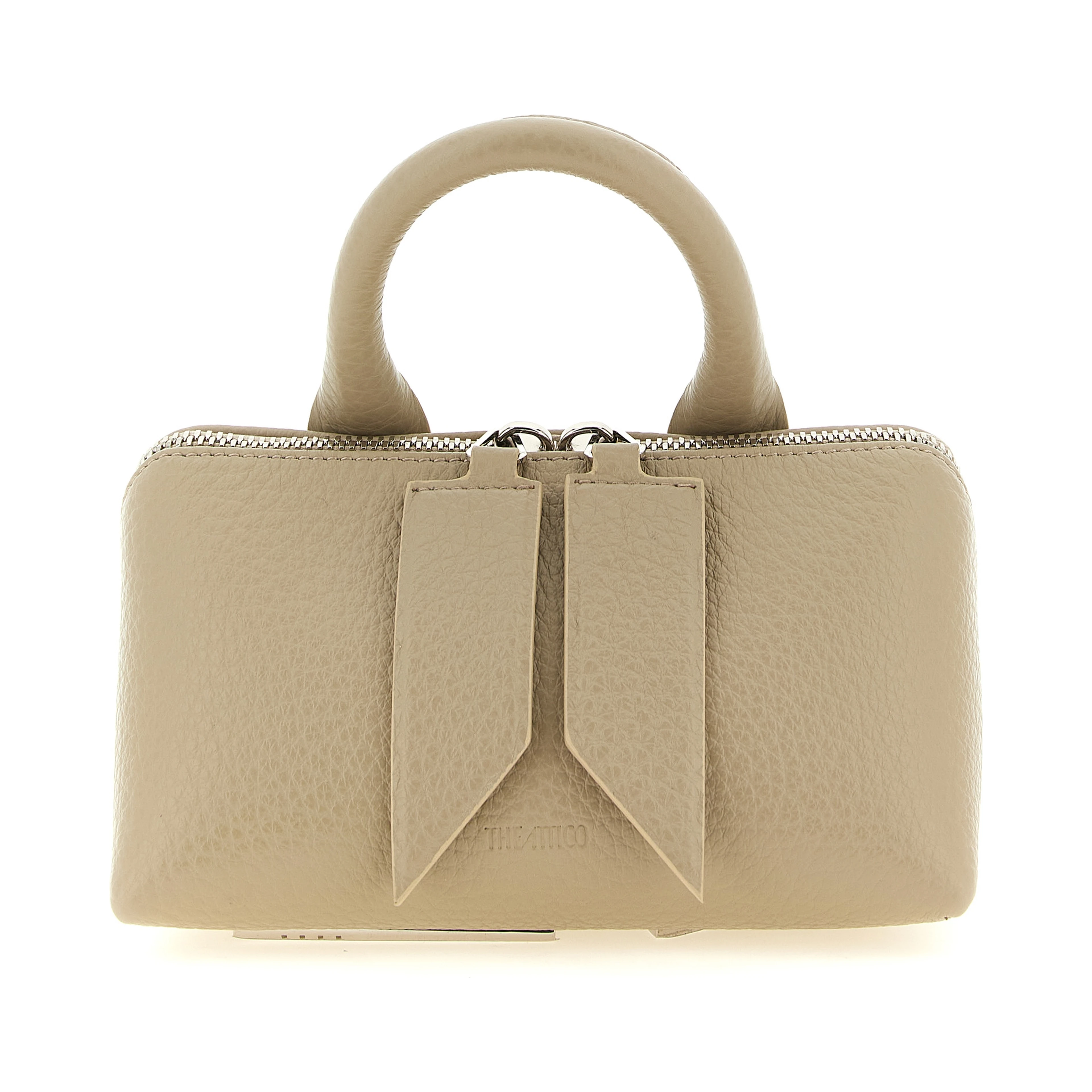 Beige Bovine Leather Handbag