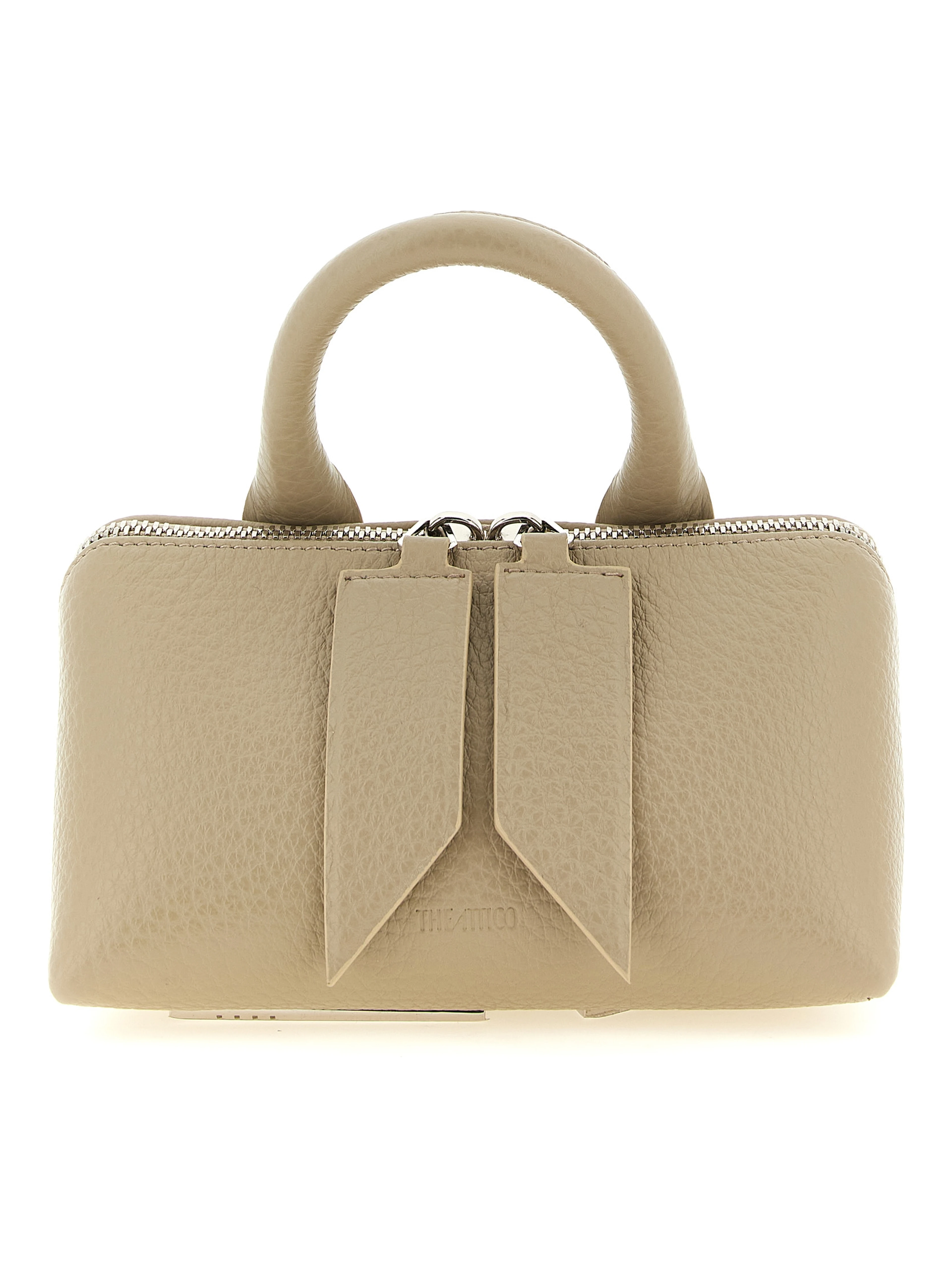 Beige Bovine Leather Handbag