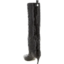 Brown Bovine Leather Over The Knee
