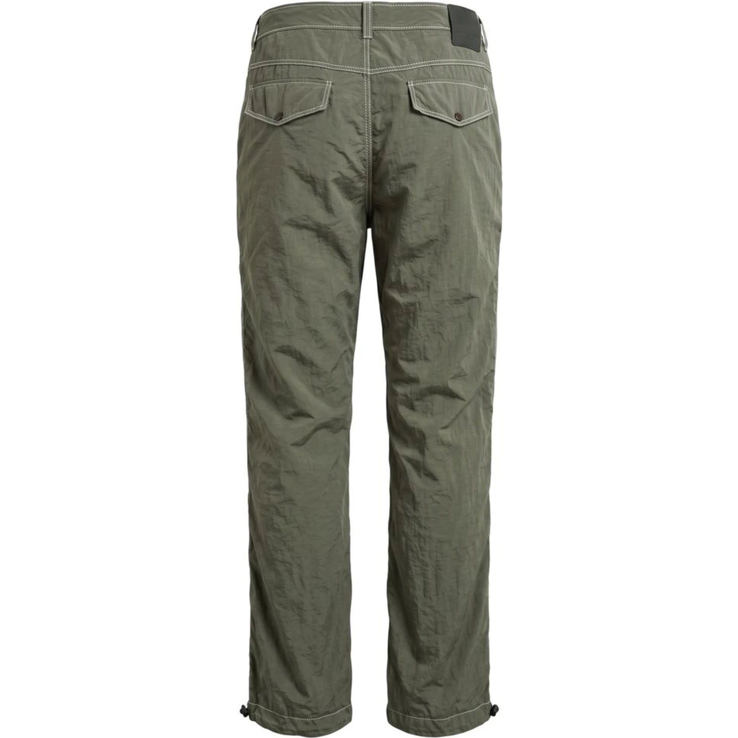 Green Fabric Men Pant