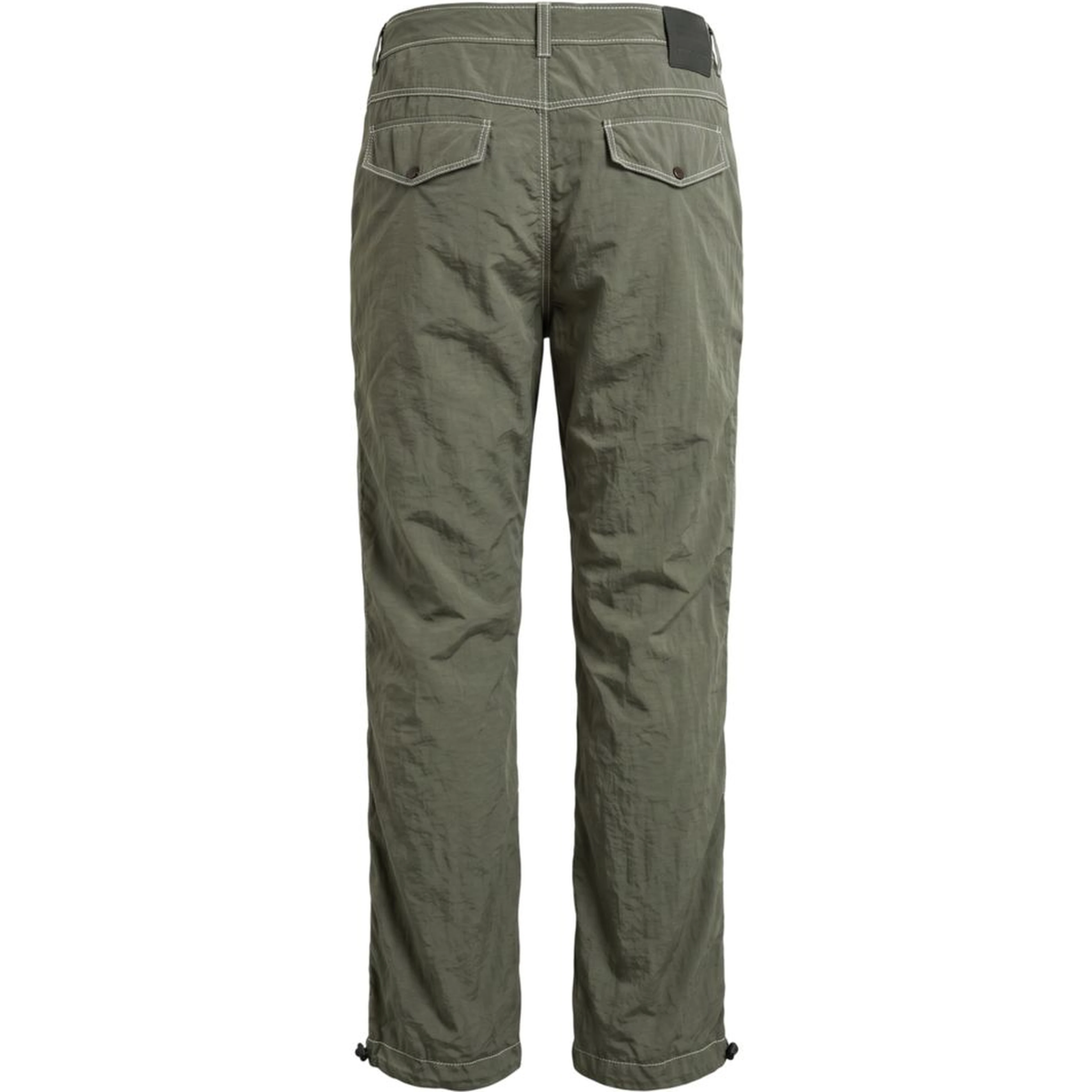 Green Fabric Men Pant