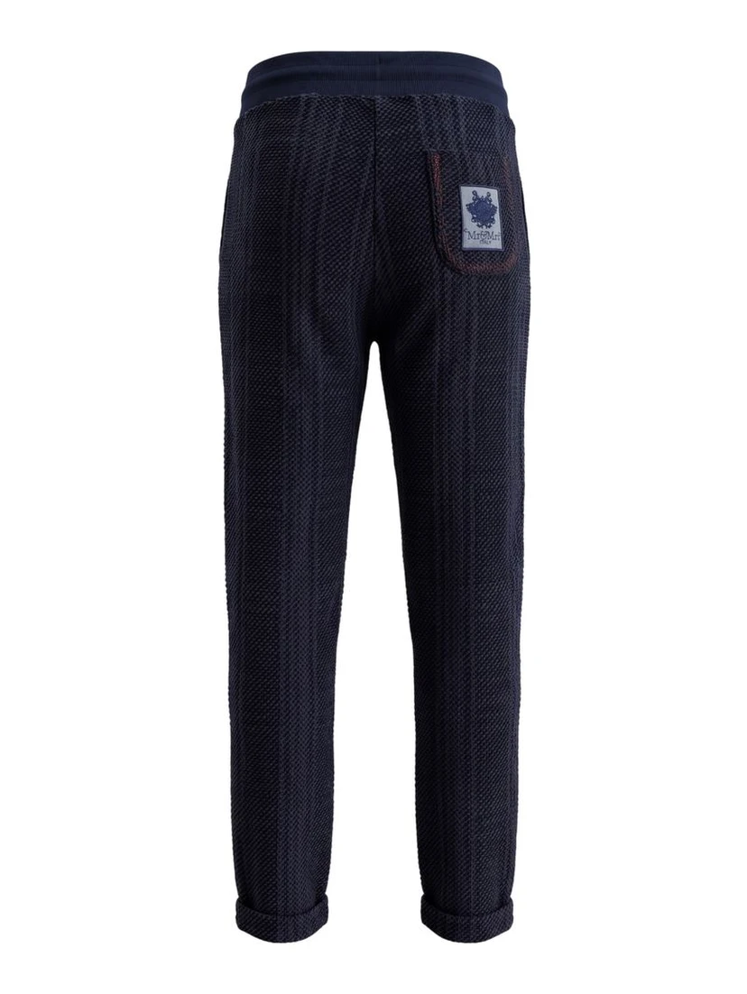 Blue Knit Women Pants