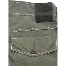 Green Fabric Men Pant