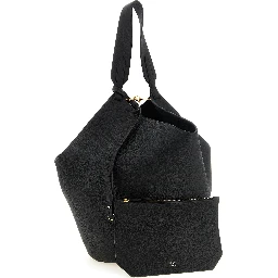 Black Calfskin Tote Bag