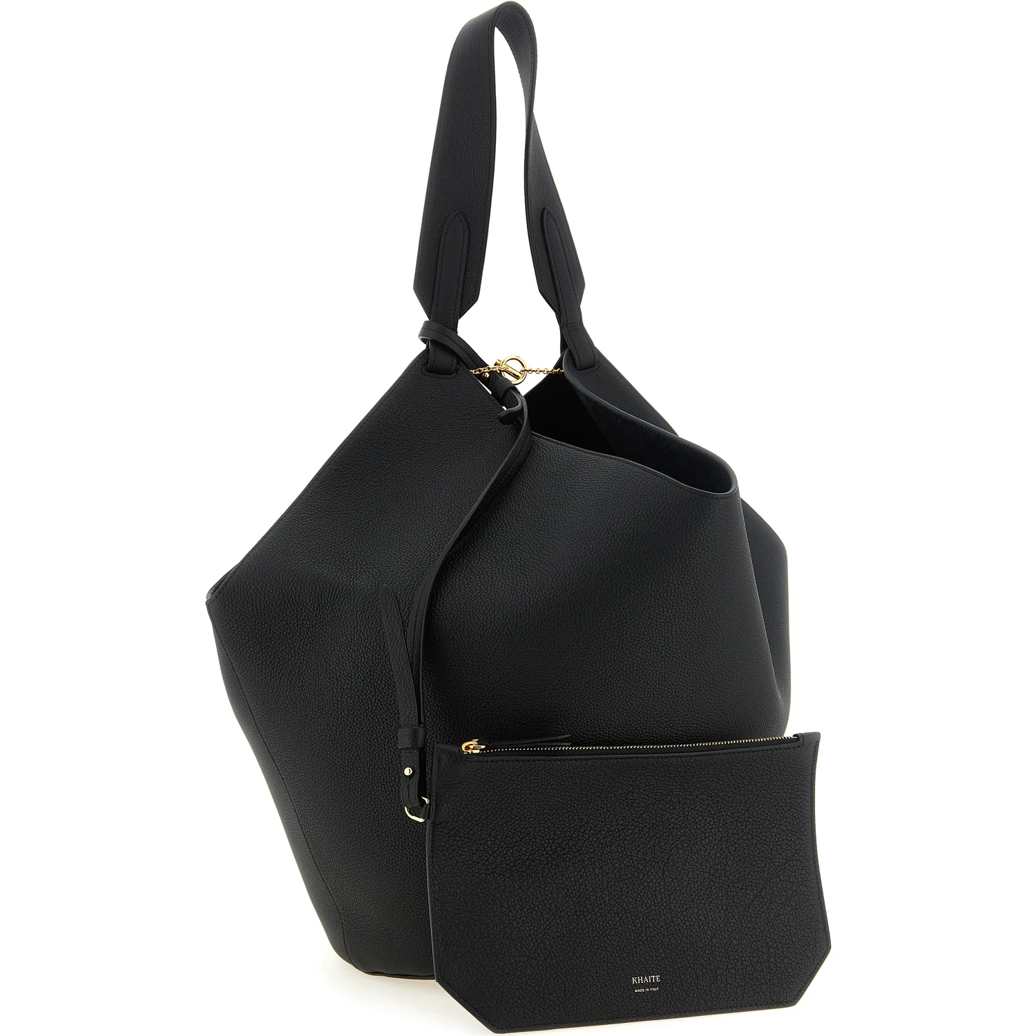 Black Calfskin Tote Bag