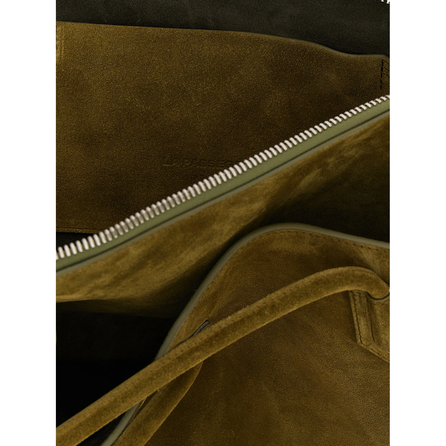 Bicolor Bovine Leather Shoulder Bag