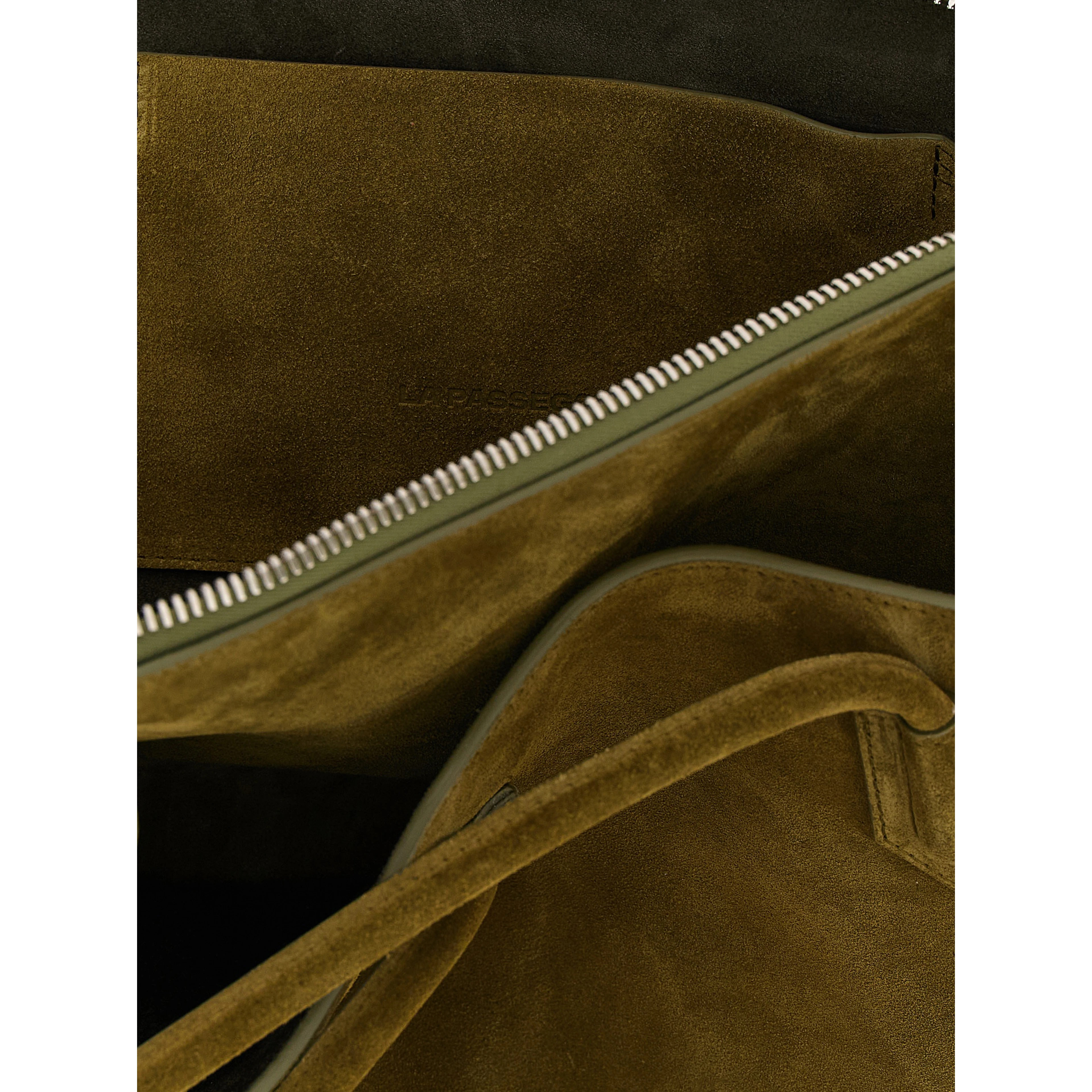 Bicolor Bovine Leather Shoulder Bag