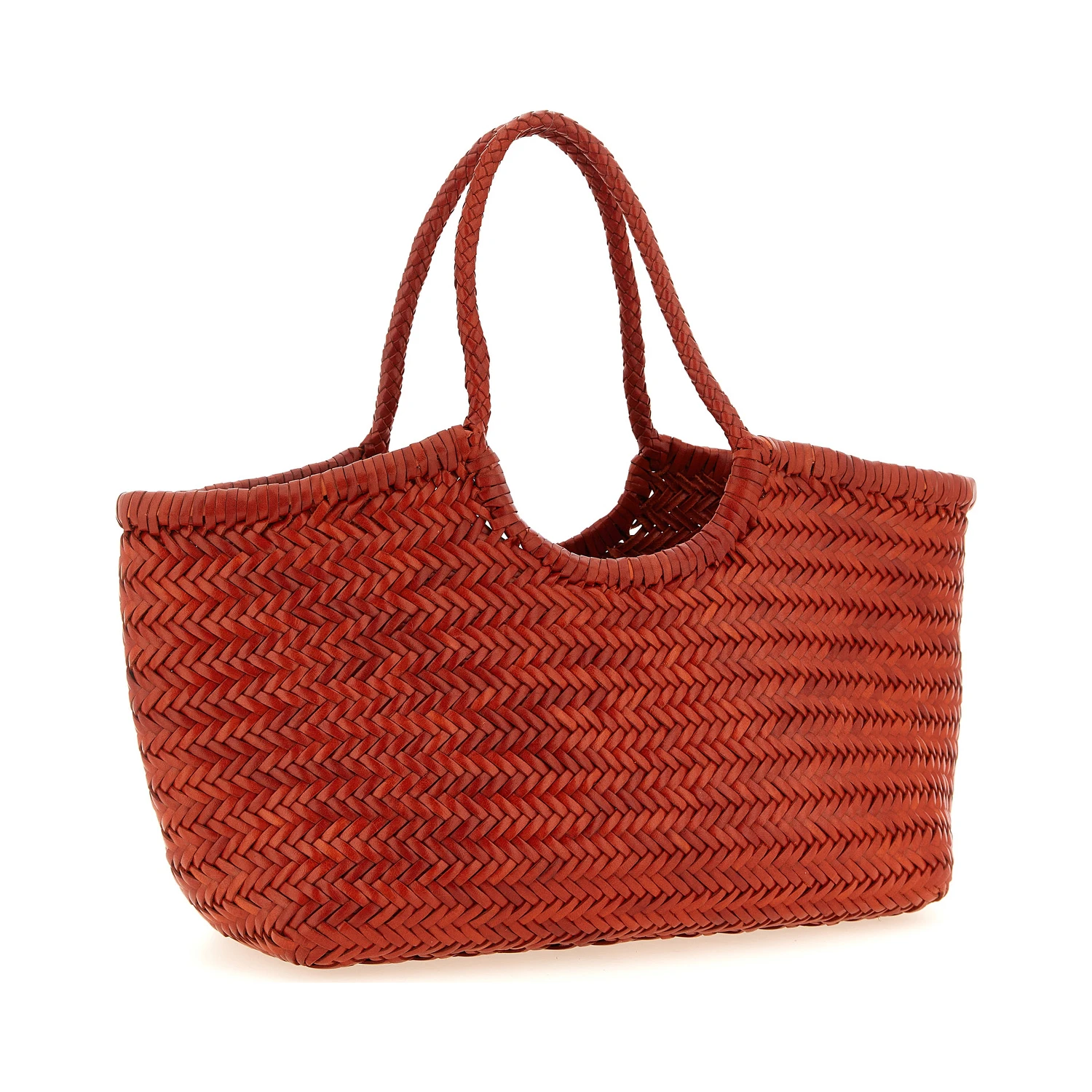 Orange Calfskin Shoulder Bag
