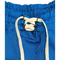 Blue Viscose Women Pants
