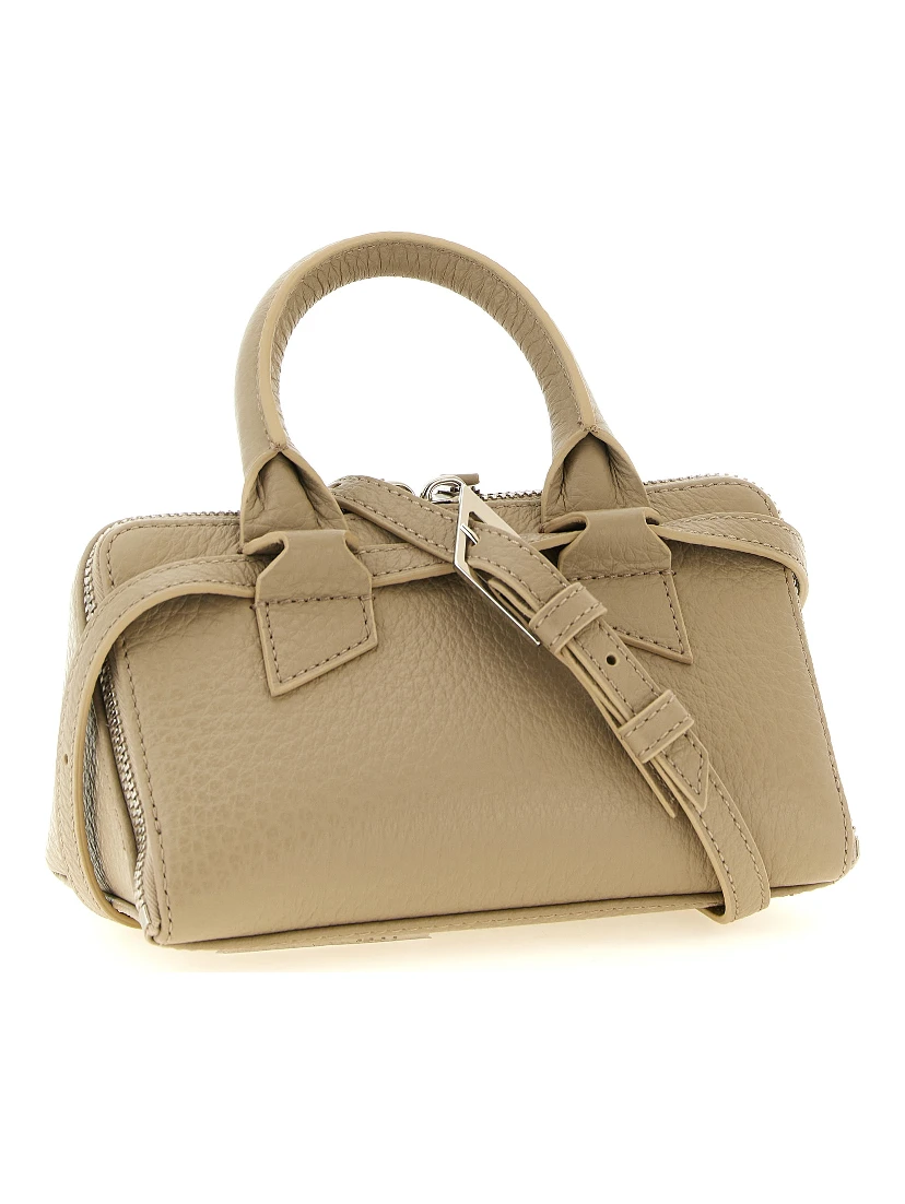 Beige Bovine Leather Handbag