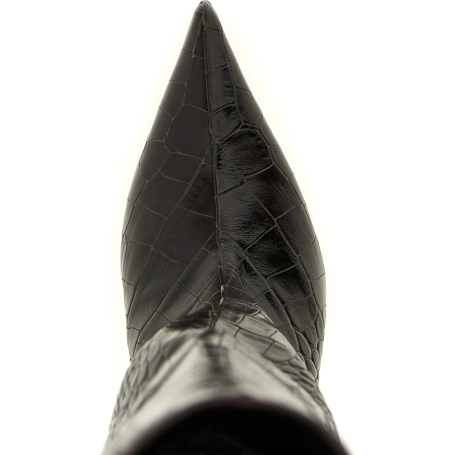 Brown Bovine Leather Over The Knee