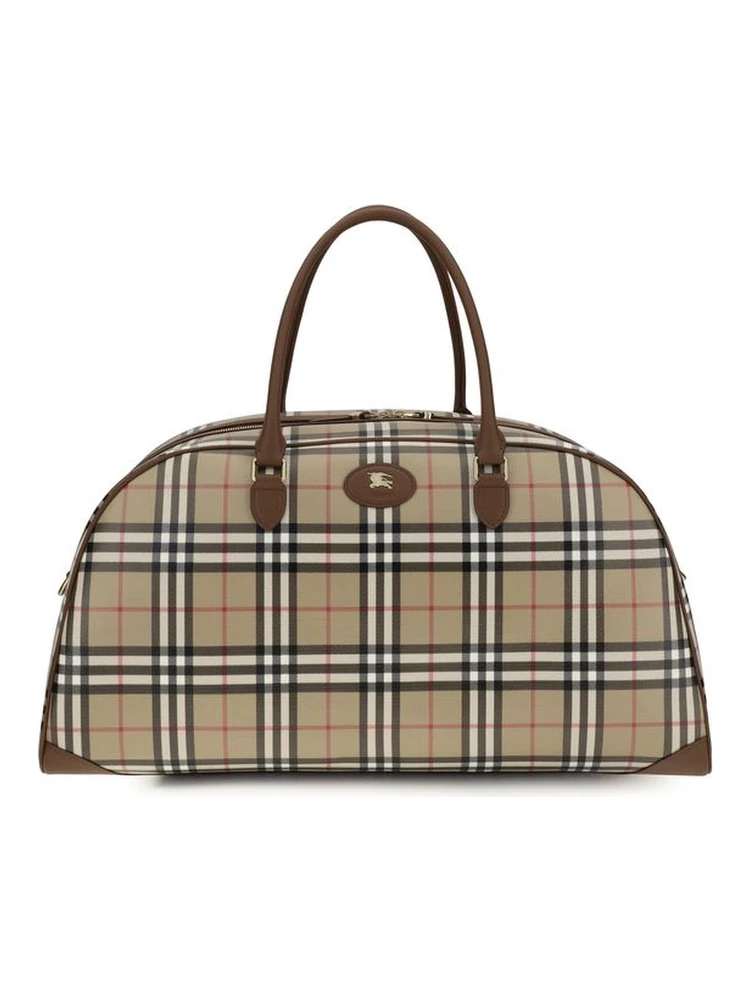 Beige Cotton Shoulder Bag