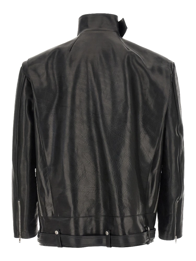 Black Bull Skin Leather Jacket alternative