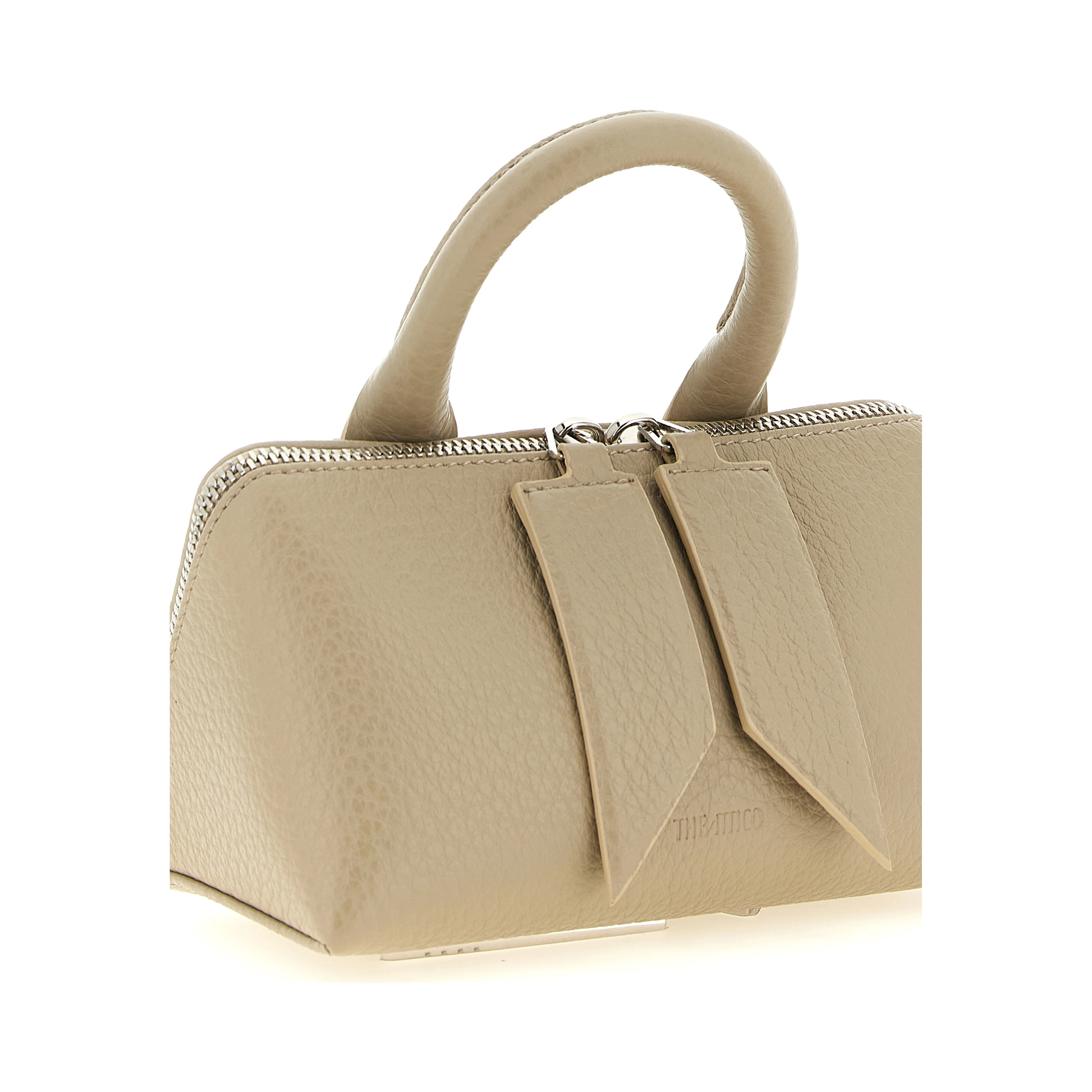 Beige Bovine Leather Handbag