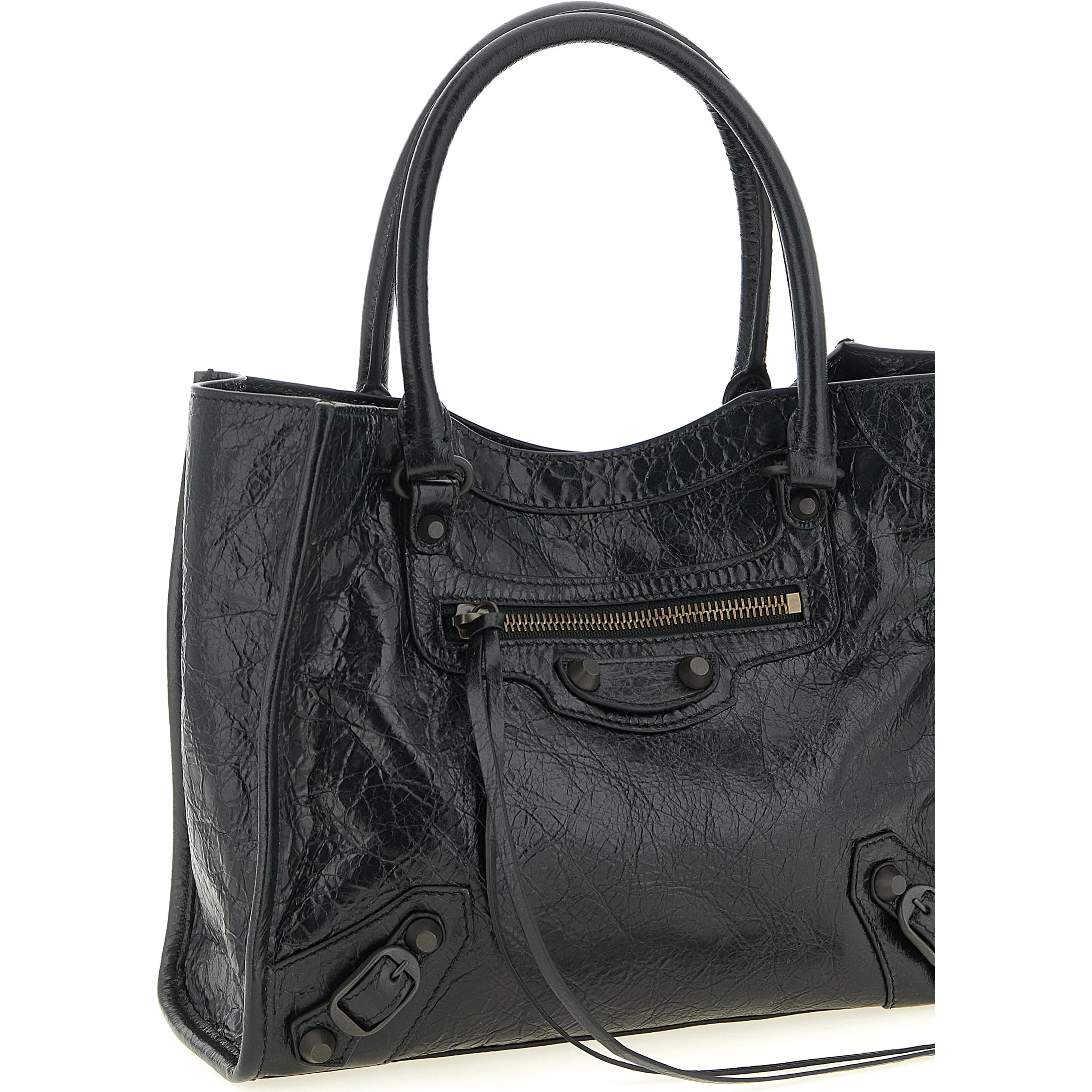 Black Lamb Leather Tote Bag